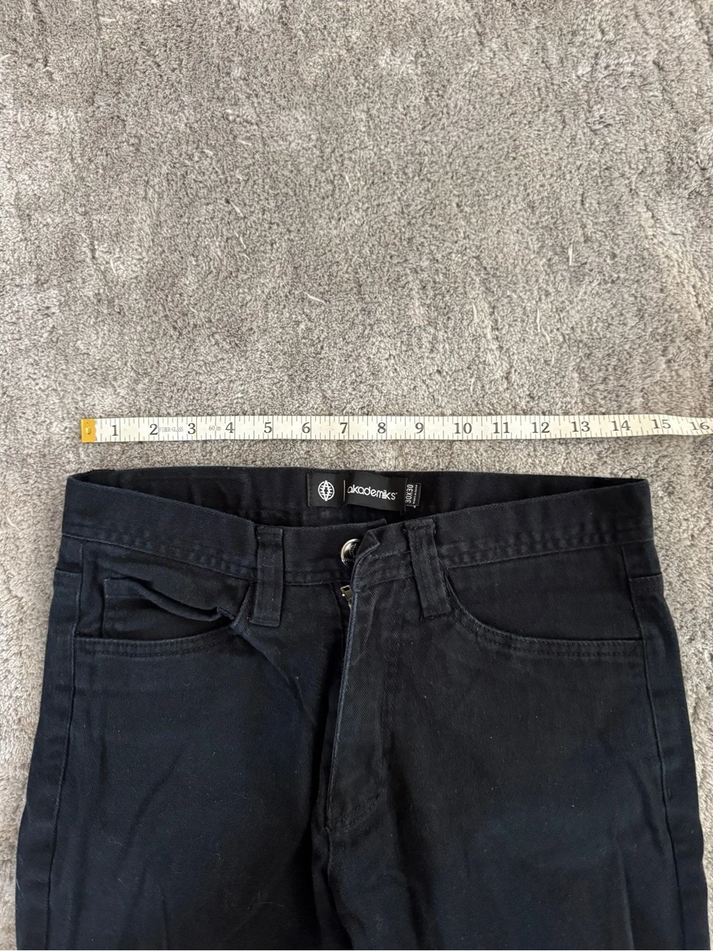 Akademiks Black Cotton Blend Jeans